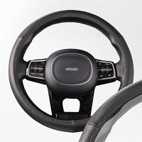 Оплетка SKYWAY Real-1 М Черная кожа натуральная